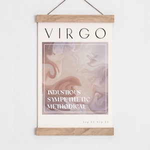 Star sign Print, Zodiac, Star sign art, Astrology, Living room wall art, Bedroom Print, Aura print, Boho wall art, Boho decor, Beige art