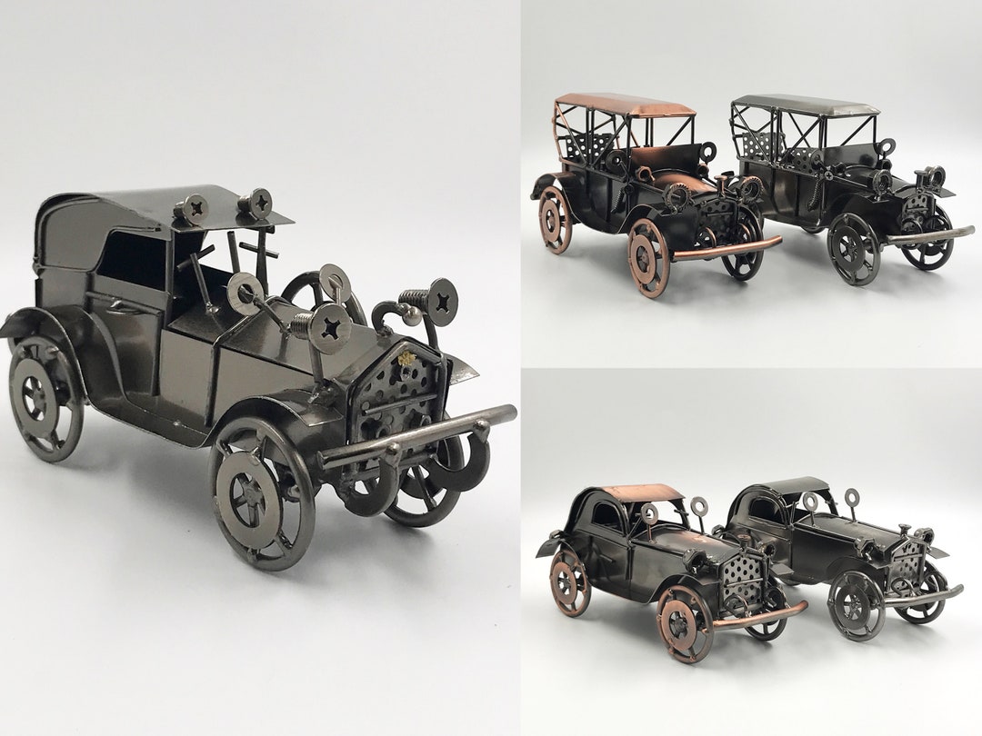Metal Antique Vintage Car Model Handcrafted Collections Collectible