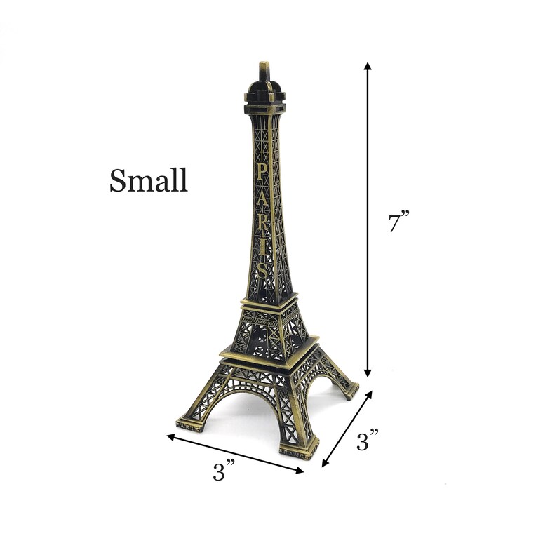 Eiffel Tower Statue Metal Paris Eiffel Tower Decor Etsy Canada