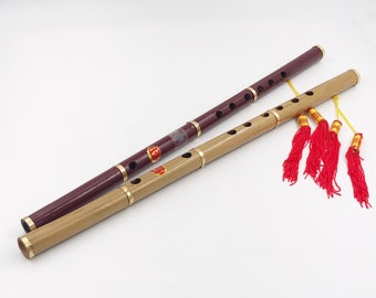 Bamboo Flute, Chinese Traditional Musical Instruments, Mo Dao Zu Shi Flute Woodwind Instrument, 17 inches