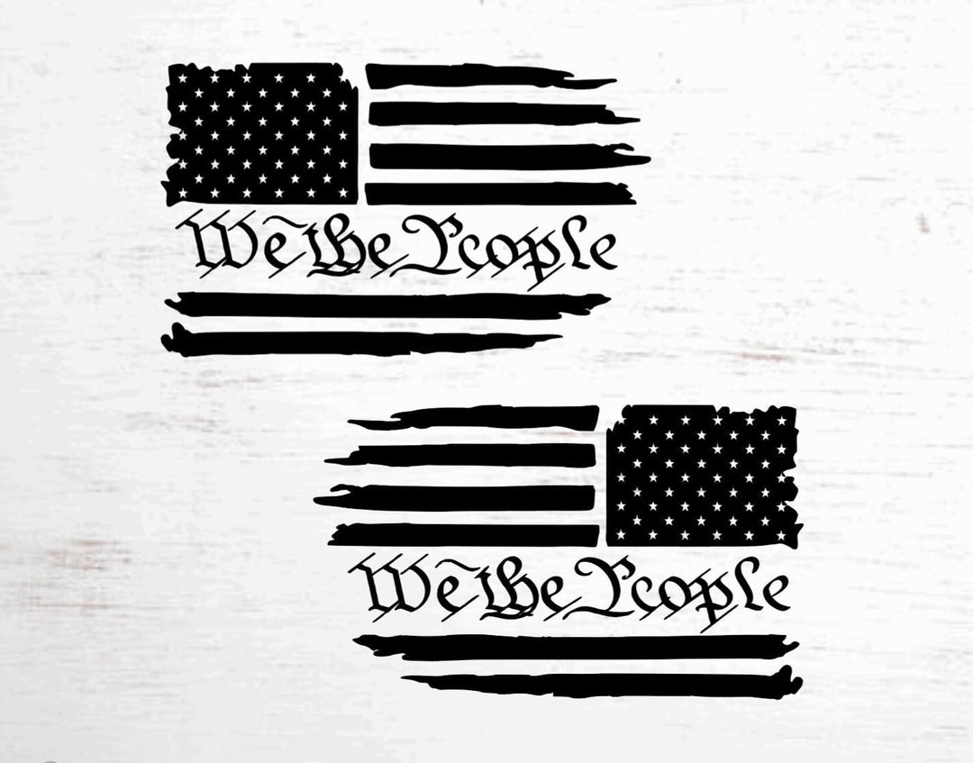thumbnail image 2 of American Flag Eagle 'We The People' Vinyl Decal - 12 Inches, Glossy, Made In USA 2 of 4