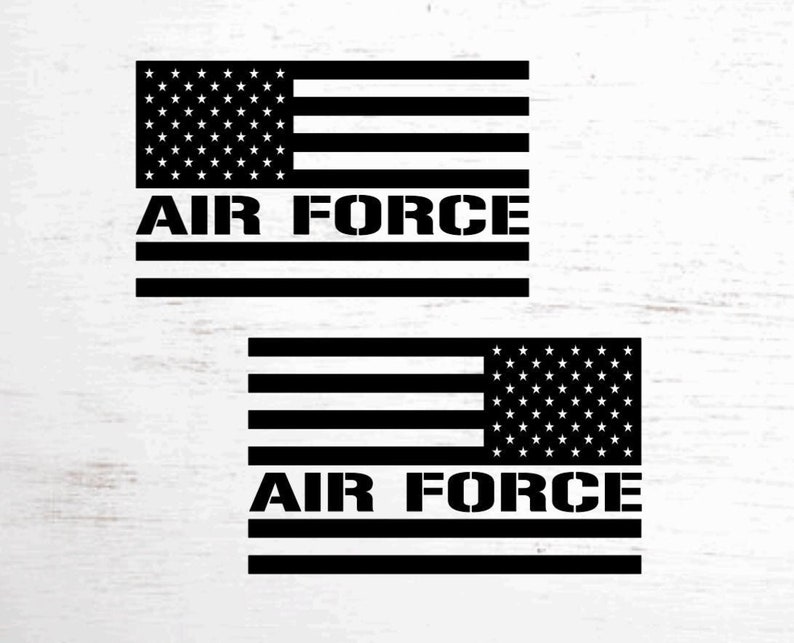 American Flag Air Force Decal Setpremium Vinylcars/trucks Etsy