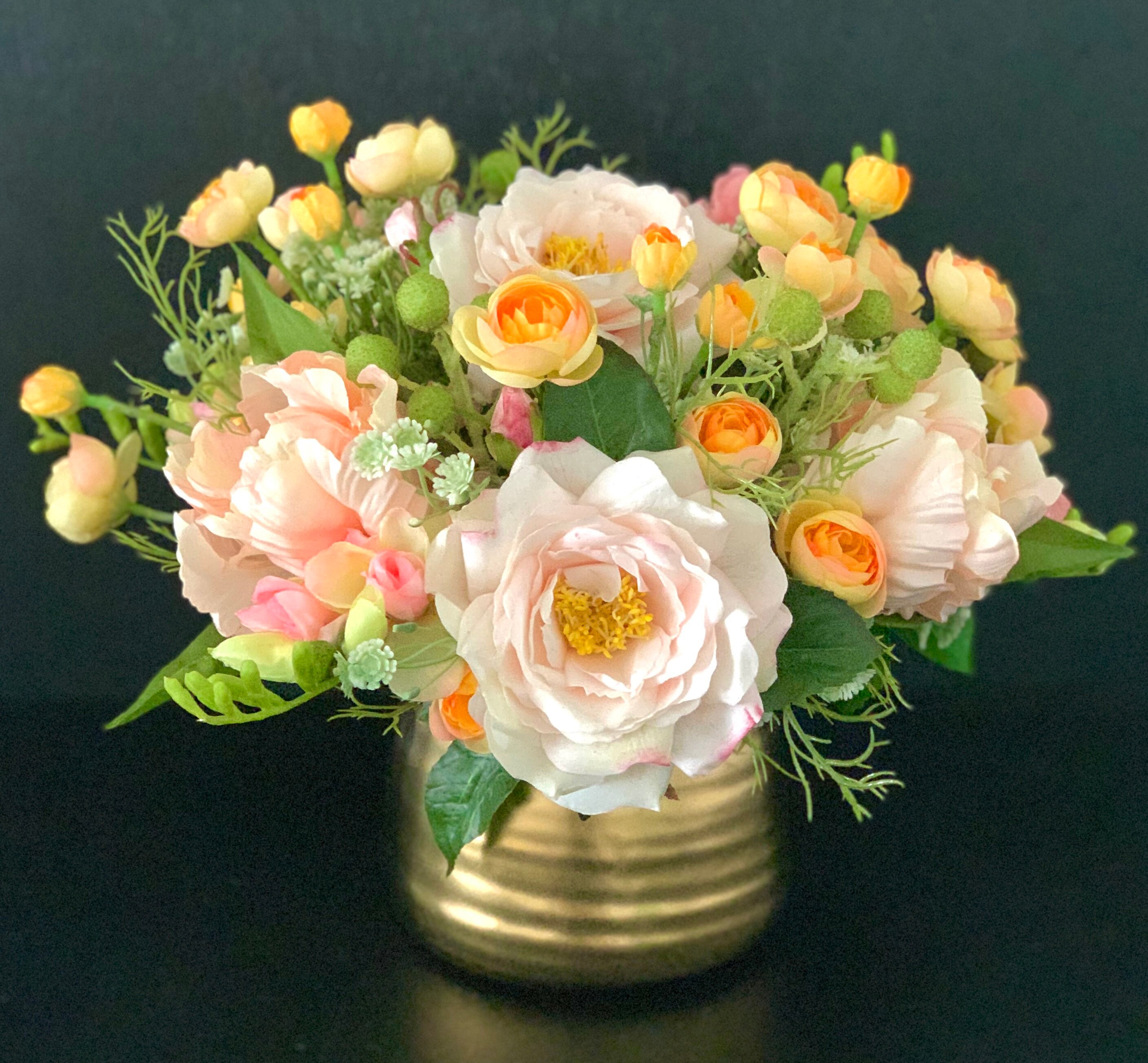 12 Dark Yellow Open Roses, Gold Artificial Flowers, 4 Head, Wedding  Arrangement, Bridal Bouquet, Centerpiece, Fake Plant, Faux Silk Wreath 