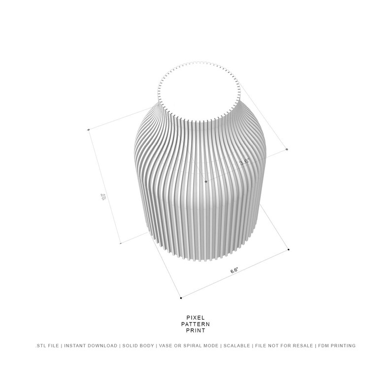 Bottle Neck Narrow Profile 3D Model STL File for 3D Printing