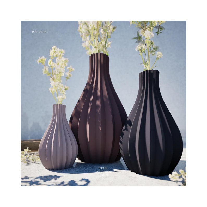 STL Folding Profile Vase