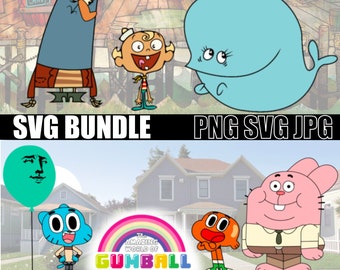 The Misadventures of Flapjack & The Amazing World of Gumball SVG Bundle