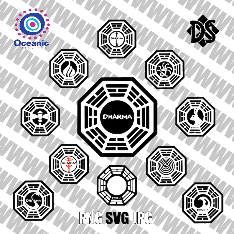 LOST: Dharma Initiative SVG Bundle image 1