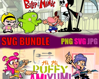 Billy & Mandy and Hi Hi Puffy Ami Yumi! SVG Bundle