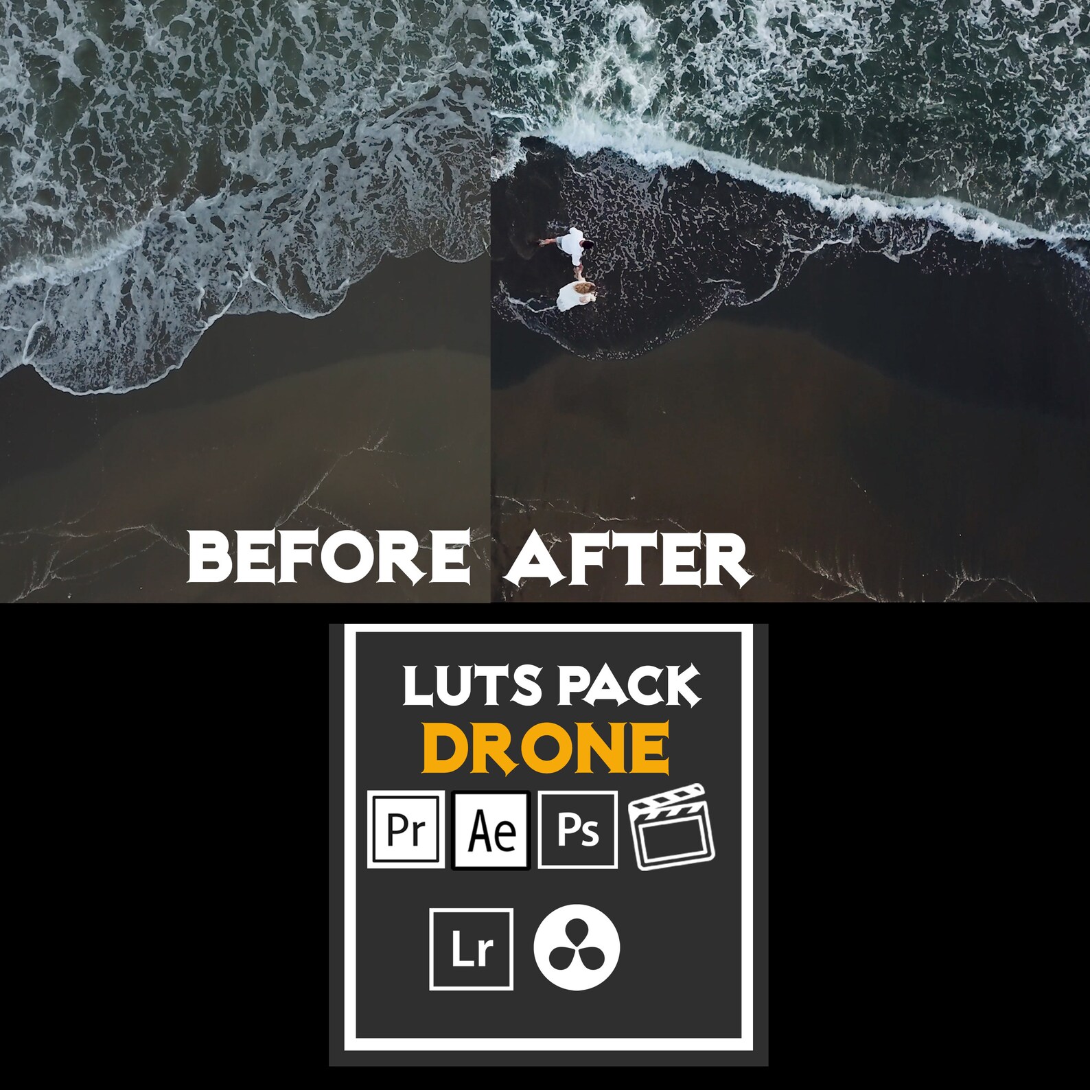 DJI DRONE LUTs for Color Grading Video and Photo Adobe After Etsy