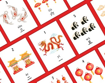 Chinese numbers pinyin flashcards, Chinese flashcards, Bilingual Chinese flash cards for kids, Kids Learn Chinese, Chinese homeschool