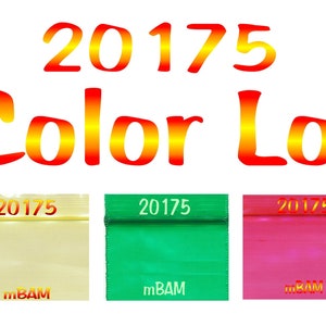 20175 RAINBOW COLOR Lot Of Apple Zip Mini Baggies 2.0X1.75&quot; Yellow Green Red