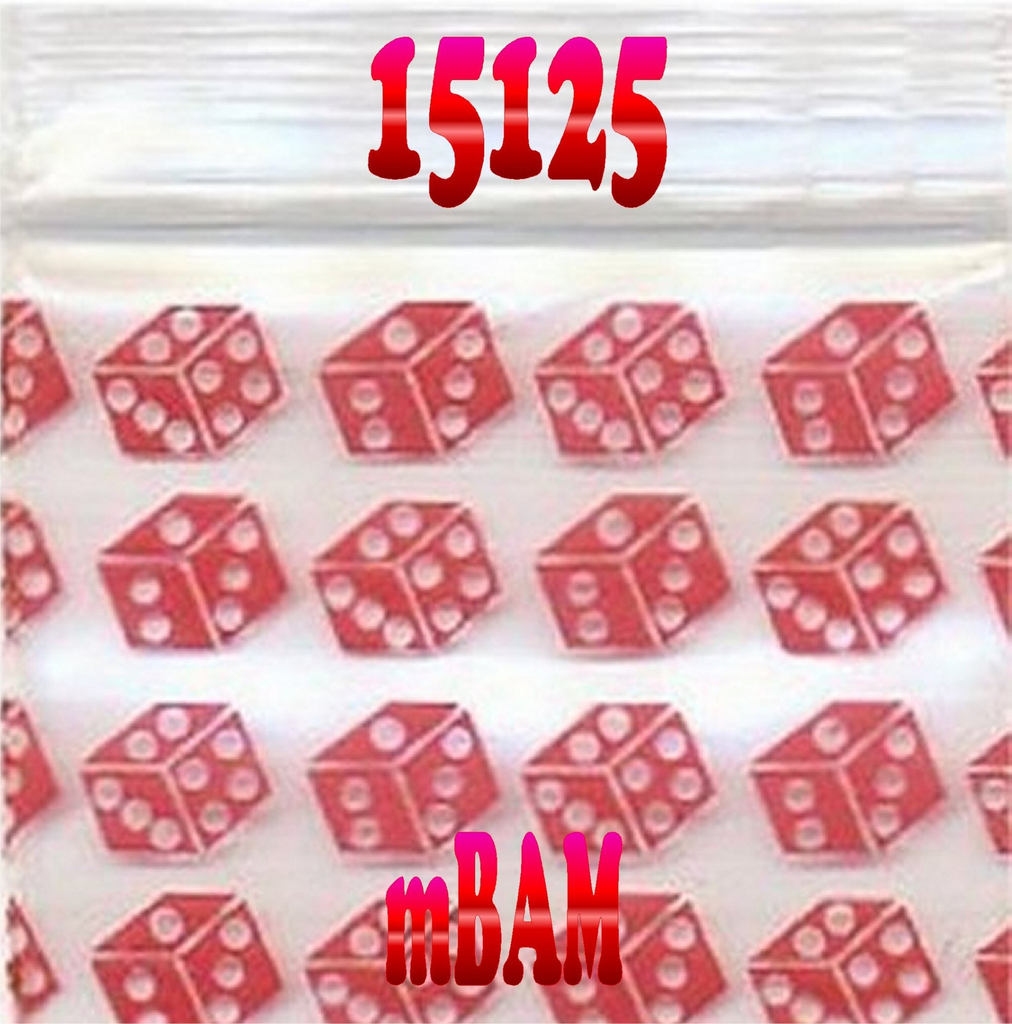1515 1.5 x 1.5 RED 2.5 mil Apple Bag Mini Resealable Reclosable 100  Baggies