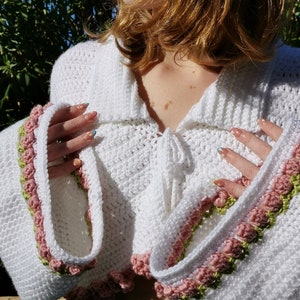 PATTERN Cardigan Flowers