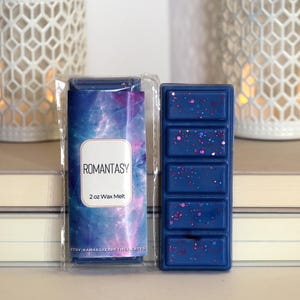 Book Trope: Romantasy wax melt | Book lover gift  |Bookish wax snapbar | Citrus + Greenery