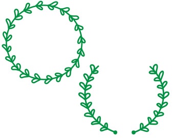 Laurel Wreath SVG - Laurel Wreath PNG - Laurel Wreath Frame SVG - Laurel Wreath dxf - Laurel Wreath esp - Laurel Wreath - Cricut - Hand Draw