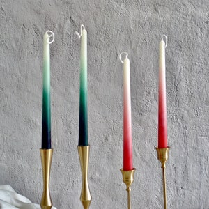 Ombré Dripless Taper Candles  / Handmade Natural Candles / Beeswax candles /soywax candles /Home Deco / Gift candles /Dripless taper candles