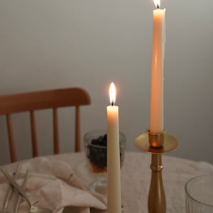 Dripless earthy color taper candles / Handmade Natural Candles / Beeswax candles /soy candles/Home Deco/ Gift /Pillar Candles image 3