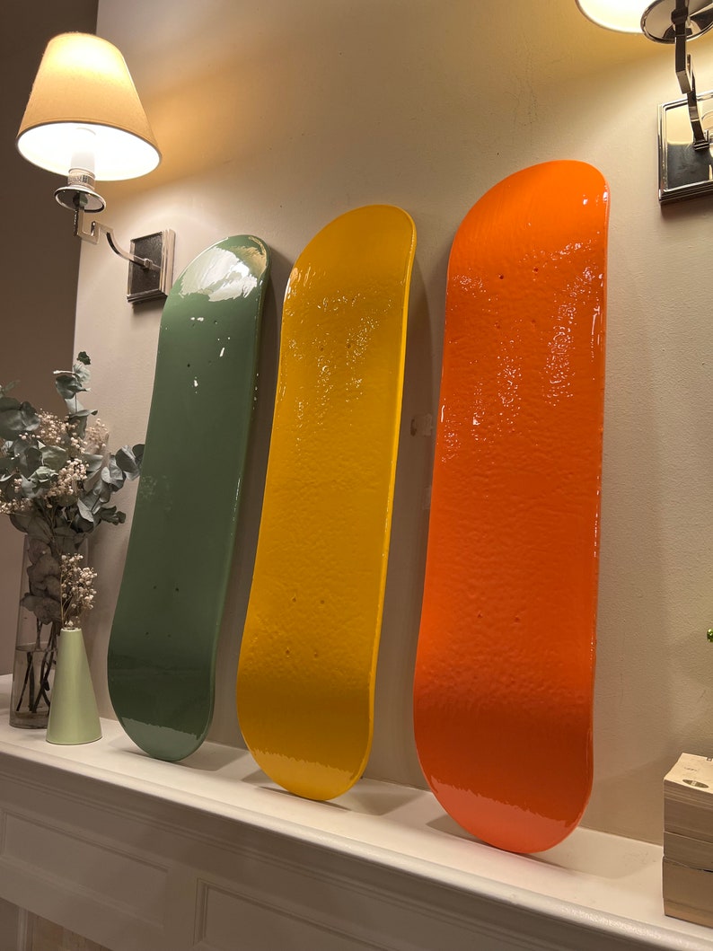 VENICE, Epoxy Resin Skateboard Art, Contemporary Wall Art, Hand Painted