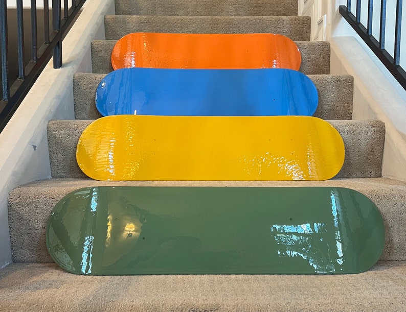 VENICE Epoxy Resin Skateboard Art Contemporary Wall Art Etsy