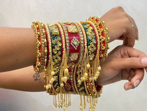 Dulhan bangle set deals