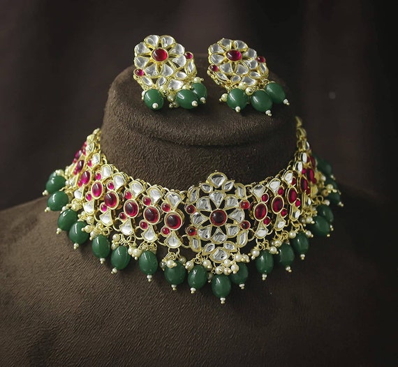 Beads sale choker gold