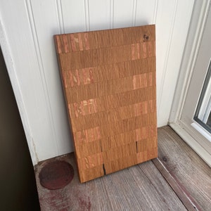 mise oak Charcuterie board 13” tall x 8 1/4 wide x 1” thick