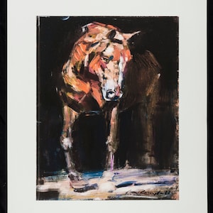 Con Campbell Stampa in edizione limitata CP005 Cavallo 700 mm x 560 mm firmato Irish Artist Edition 99 pezzi di carta fine art 320 g/m²