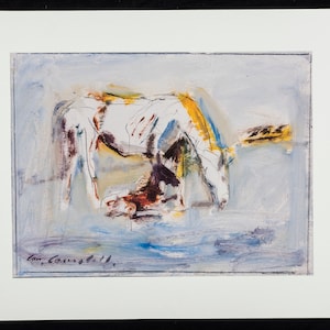 Con Campbell Stampa in edizione limitata CP008 Cavallo 700 mm x 560 mm firmato Irish Artist Edition 99 pezzi di carta fine art gsm
