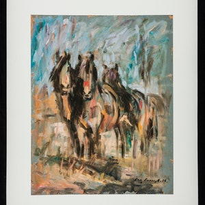 Con Campbell Stampa in edizione limitata CP014 Cavallo 700 mm x 560 mm firmato Irish Artist Edition 99 pezzi di carta fine art gsm