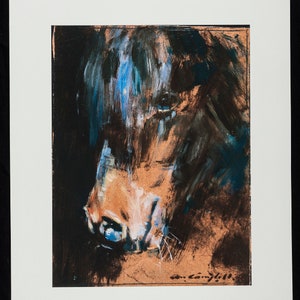 Con Campbell Stampa in edizione limitata CP006 Cavallo 700 mm x 560 mm firmato Irish Artist Edition 99 pezzi di carta fine art gsm