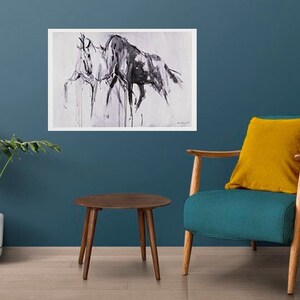 Con Campbell Stampa in edizione limitata Carta di cotone 100% CP003 Wild Horses 700 mm x 560 mm firmata Irish Artist Edition 99 pezzi di carta per belle arti gsm
