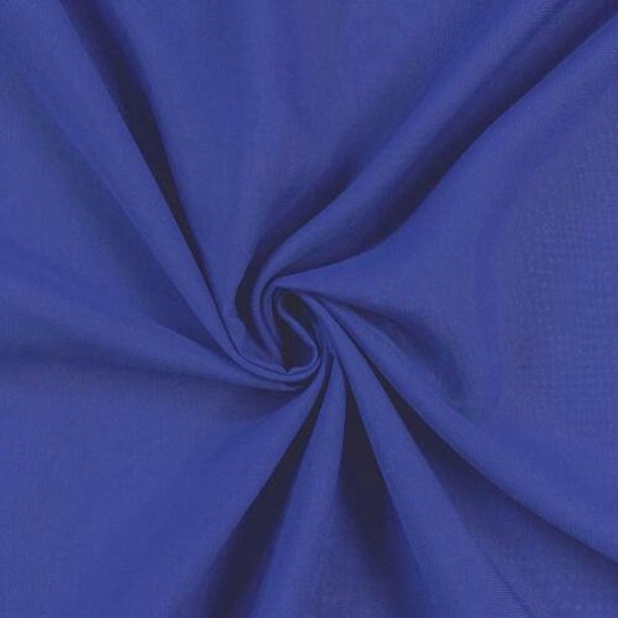 Solid Chiffon Fabric Polyester Dress Sheer 58'' Wide by the Yard Royal Blue  - Etsy