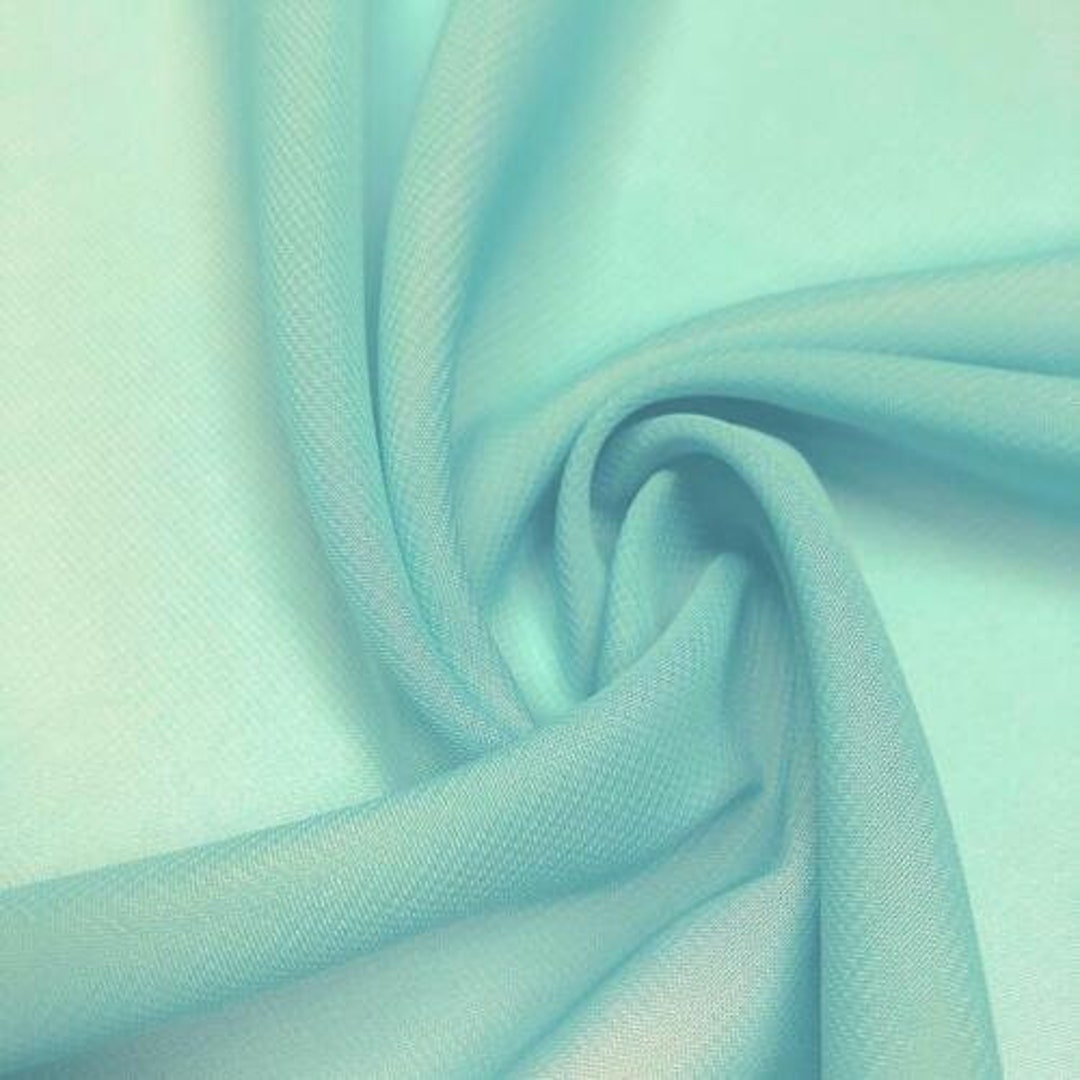 58/60 Royal Blue Chiffon Fabric Polyester Dress Sheer By the Yard