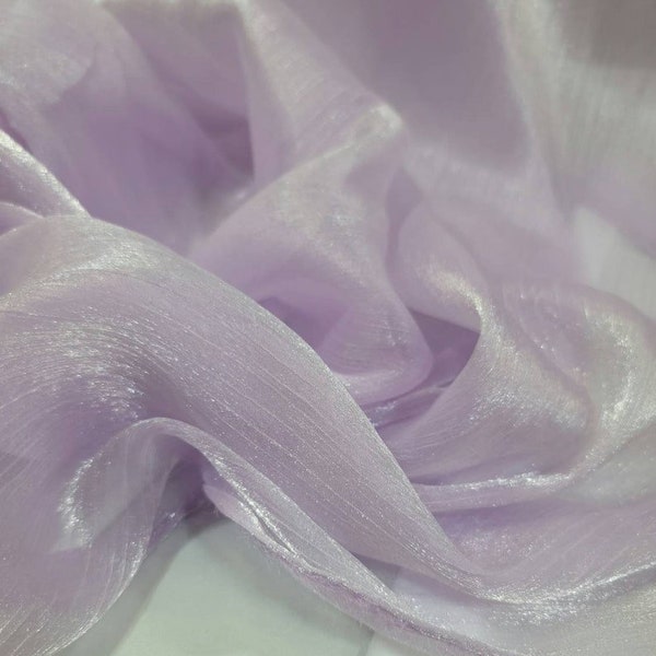 Lavender Organza Textured | Fashion | Evening Dress  | Quinceañera | Prom | Bridal Decor | Couture Gown | SoldByTheYard