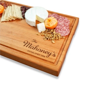 Personalized Cutting Board Wedding Gift, Home decor, Charcuterie Board, Mothers day, Bridal Shower, Engraved Engagement Present image 3