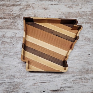 Arkansas wooden food safe catch all tray