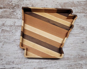 Arkansas wooden food safe catch all tray