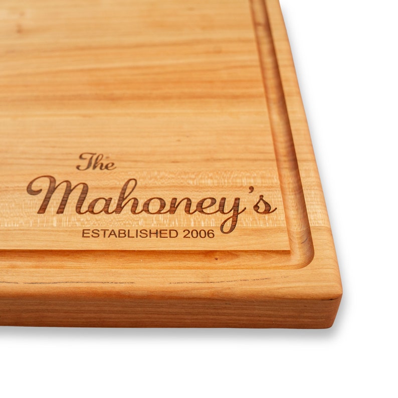 Personalized Cutting Board Wedding Gift, Home decor, Charcuterie Board, Mothers day, Bridal Shower, Engraved Engagement Present image 6