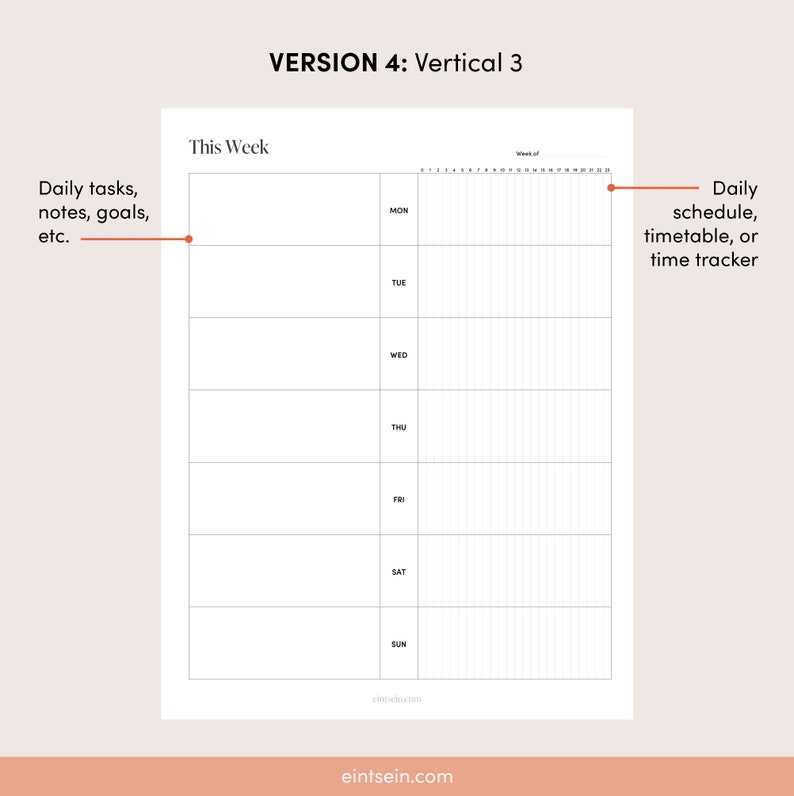 Weekly Planner Scheduler Bullet Journal Organizer Printable Etsy