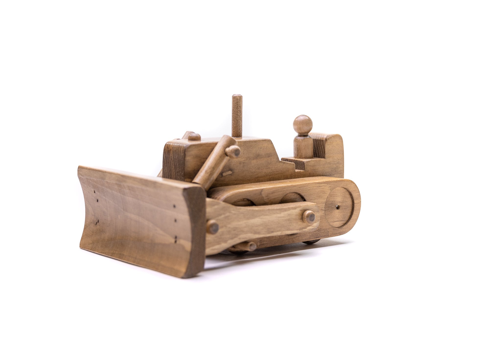 Wooden bulldozer store toy