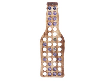 Bottle beer bottle crown cap beer menu flamed wood gift 59 x 20 cm Pohmer Design