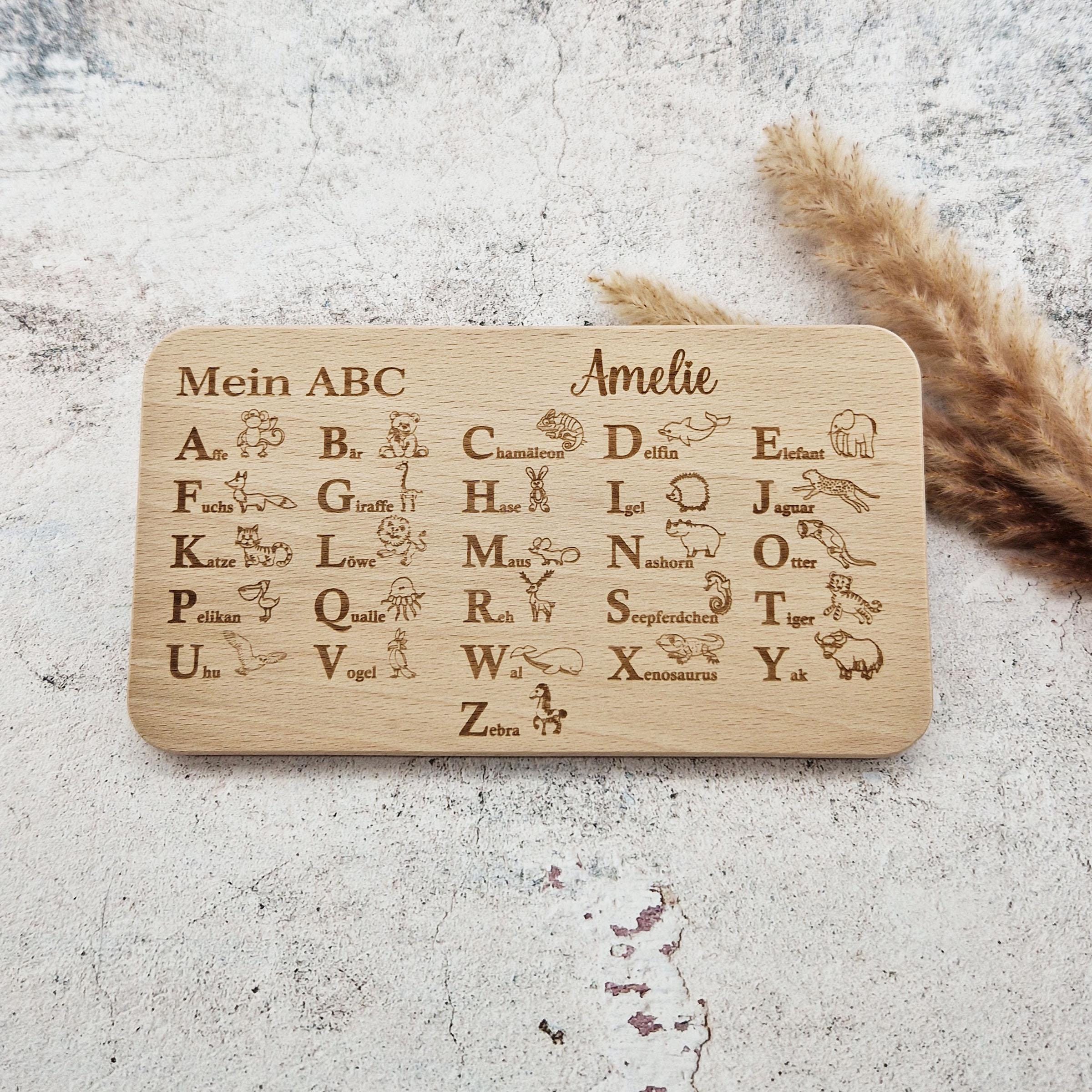 Frühstücksbrett 'Schulkind 2025' - Lustiges ABC-Lernbrett Zur Einschulung