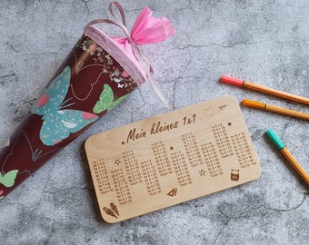 Breakfast board - my little 1x1 | Gift for the start of school or preschool | 22.5 x 12.5 cm | Pohmer Design