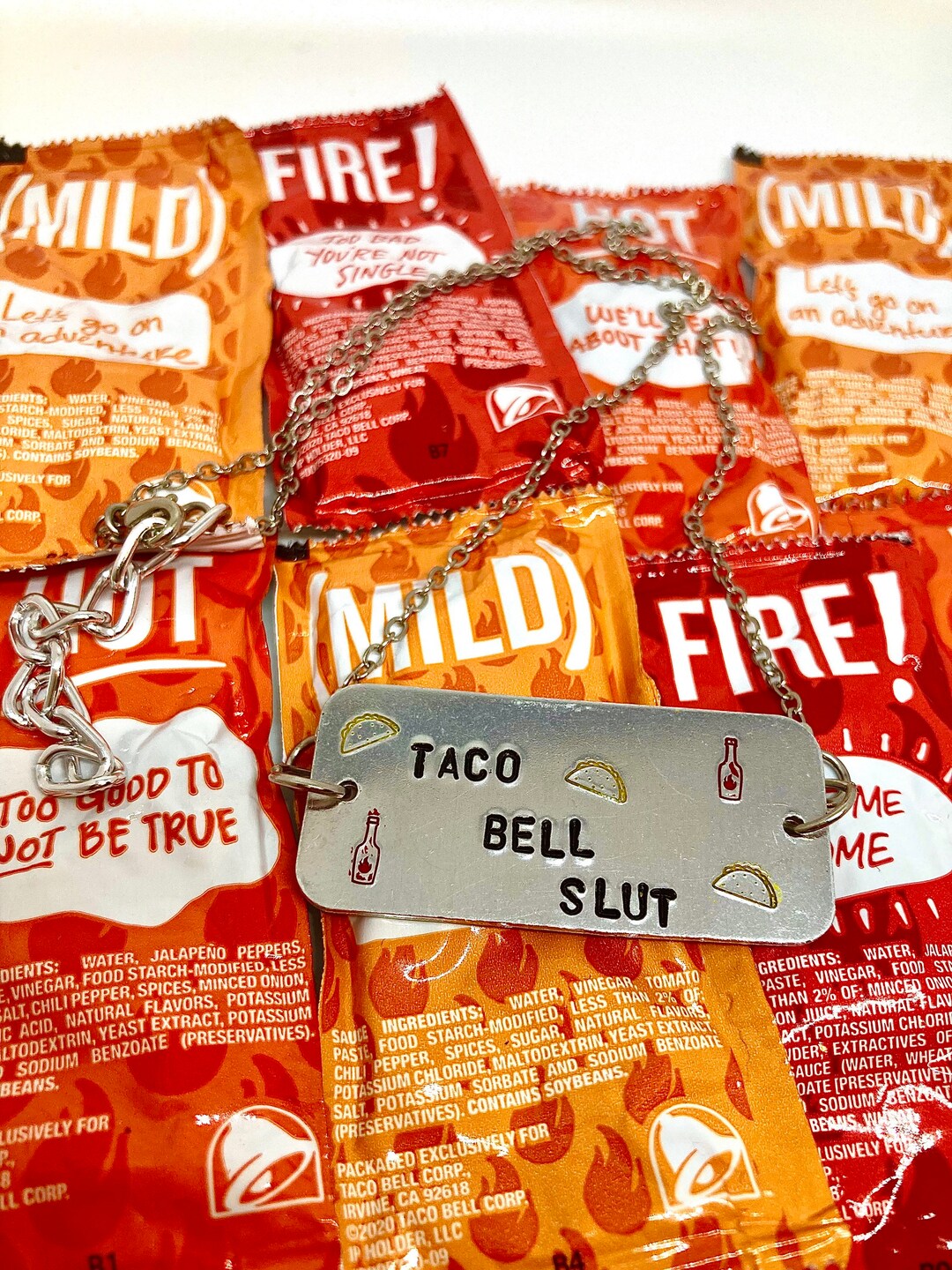 Taco Bell Necklace Taco Bell Svg Etsy