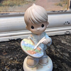 &quot;Precious Moments &quot;&quot;You Color Our World with Loving, Caring, and Sharing&quot;&quot; Figur #644463 von 1999.&quot;