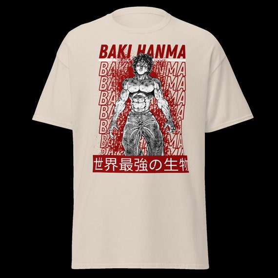 Baki the Grappler T Shirt Baki Hanma Manga Yujiro Hanma Baki Anime Shirt