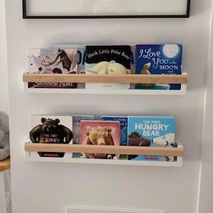 Nursery Bookshelf, Kids Bookshelf, Floating Shelves,  Kids Room Decor, Wooden Shelves, Playroom,  Gift Ideas Kids Bookshelf Wall Storage,