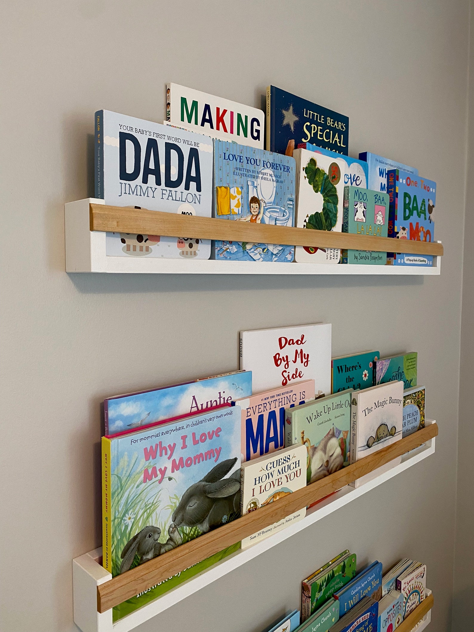 Nursery Bookshelf Kids Bookshelf Floating Shelves Wooden Etsy