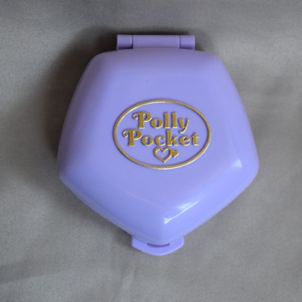 1994 Polly Pocket Slumber Party Fun / Polly’s Video Party-Bluebird 9521331 Keepsake Classic Collection COMPACT ONLY Vintage Bluebird Toys