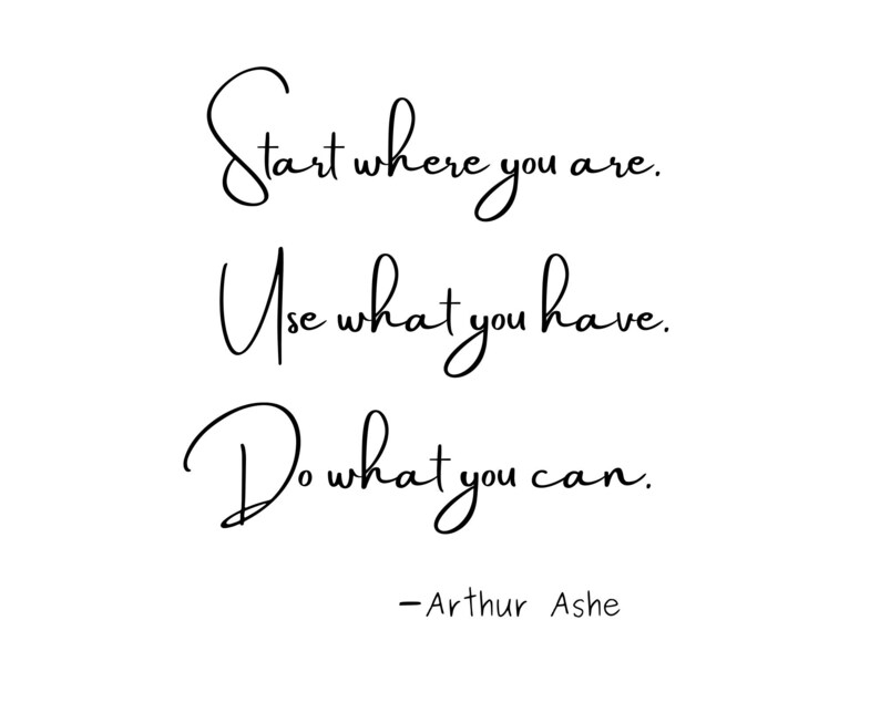 Arthur Ashe Quotes, Printable Wall Art, Arthur Ashe Print, Arthur Ashe ...
